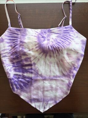 Pacsun Purple Tie-Dye Bandana Top